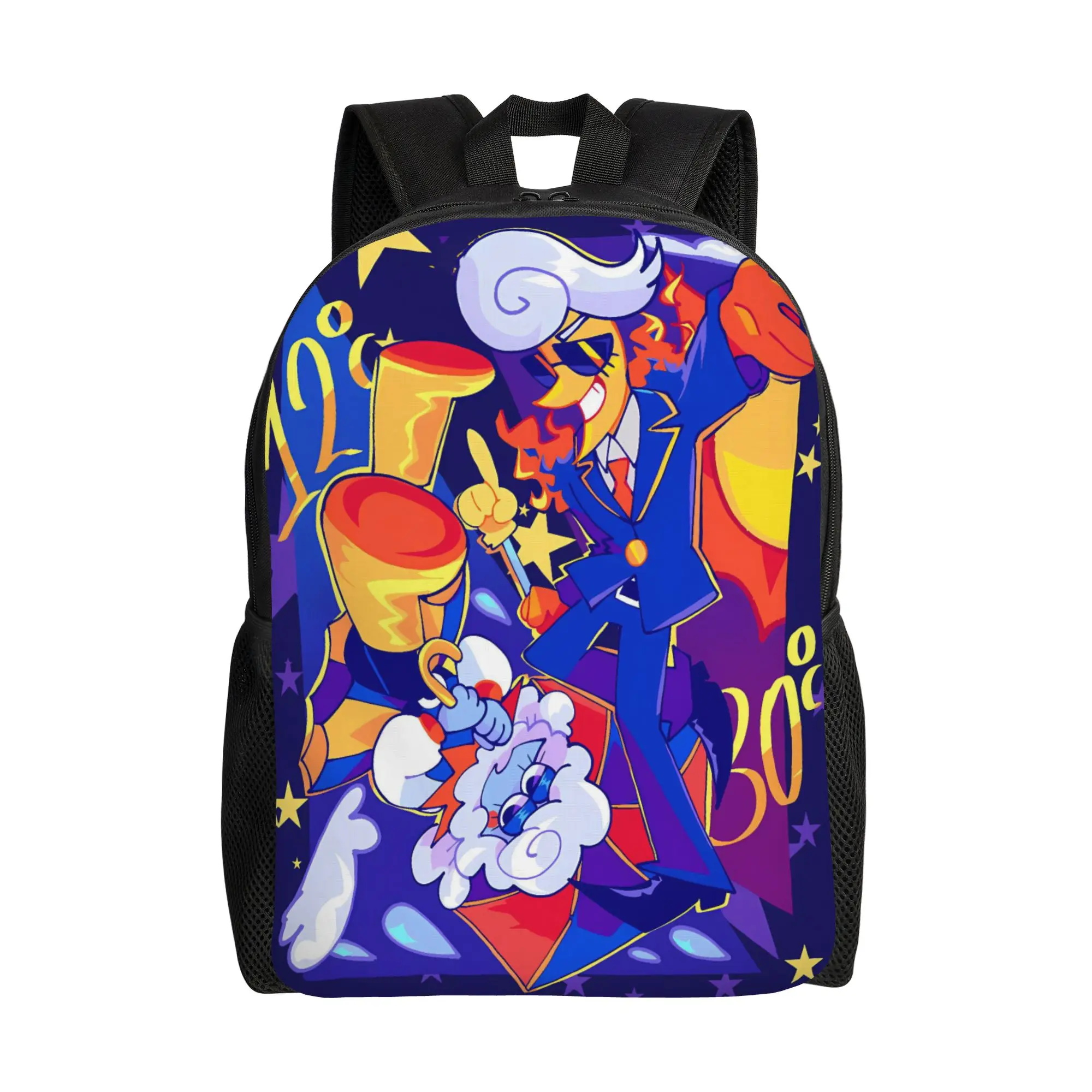 

spamton and tenna child of divorce Deltarune Game Backpack Novelty Backpacks Teen Hiking Soft School Bags Design Rucksack