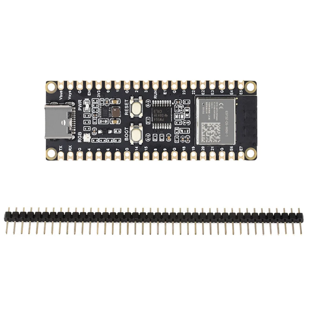 ESP32-C6-Pico Development Board WiFi 6 Microcontroller ESP32-C6-MINI-1 Module Supports for