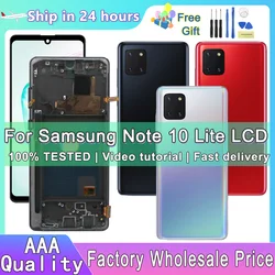 AMOLED For Samsung Galaxy Note 10 Lite N770 N770F LCD Display Touch Screen Digitizer for Samsung Note 10 Lite Screen Replacement