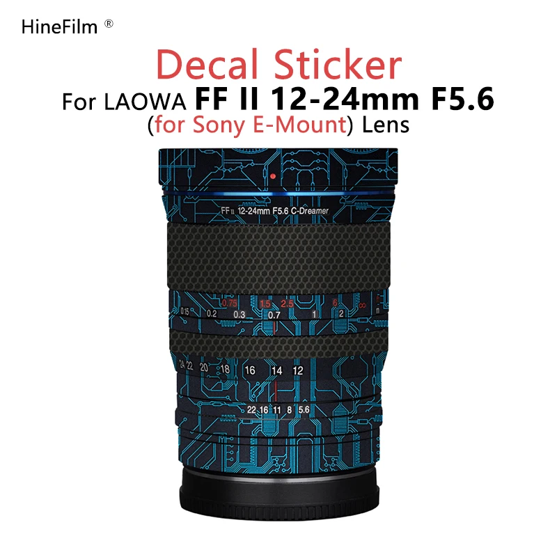 

Laowa FFⅡ 12-24 F5.6 E Mount Lens Skin For LAOWA FF II 12-24mm F5.6 C-Dreamer Lens Protector Coat Wrap 3M Vinyl Sticker Film