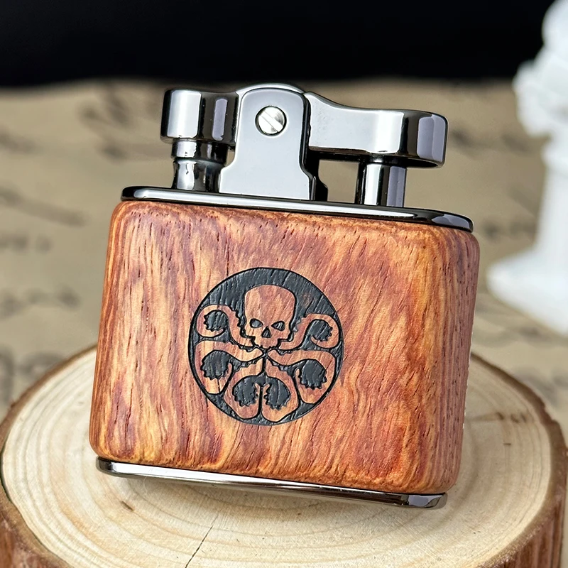 

Новая ветрозащитная ретро латунная зажигалка для сигар, металлическая пресс, керосиновая ветрозащитная зажигалка, мужские аксессуары для курения, гаджеты