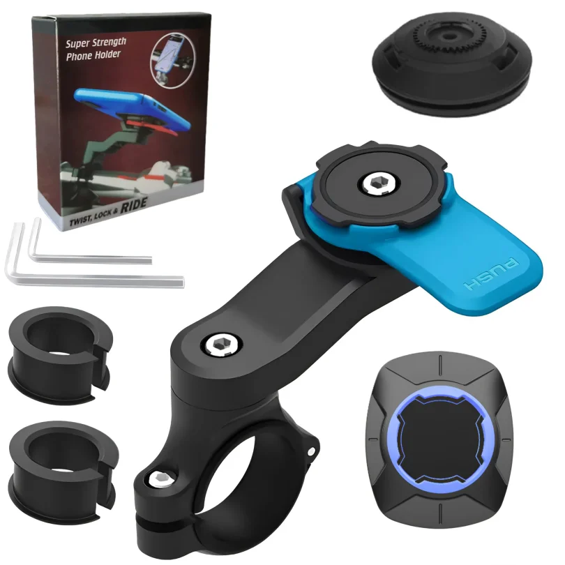 Universal Motorcycle Mount for Bicycle Motorcycle Phone Holder Mobile Phone Holder for MTB 360° Rotatable for MTB or Road Bike