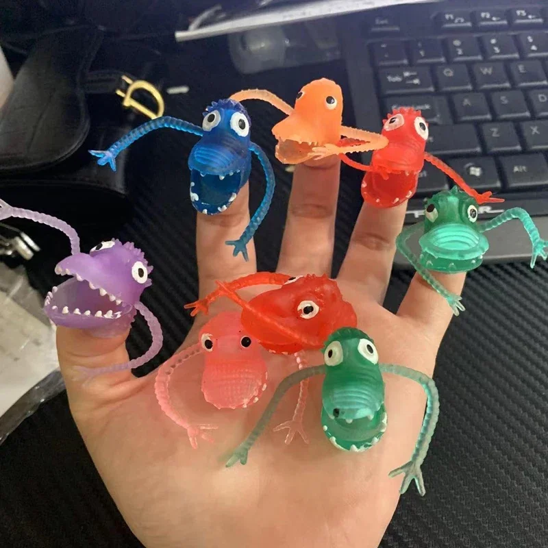 

50/20PCS Dinosaur Finger Puppet Funny Small Toys Weird Stuff For Kids Party Favors Regalos Cumpleaños Niños Para Invitados