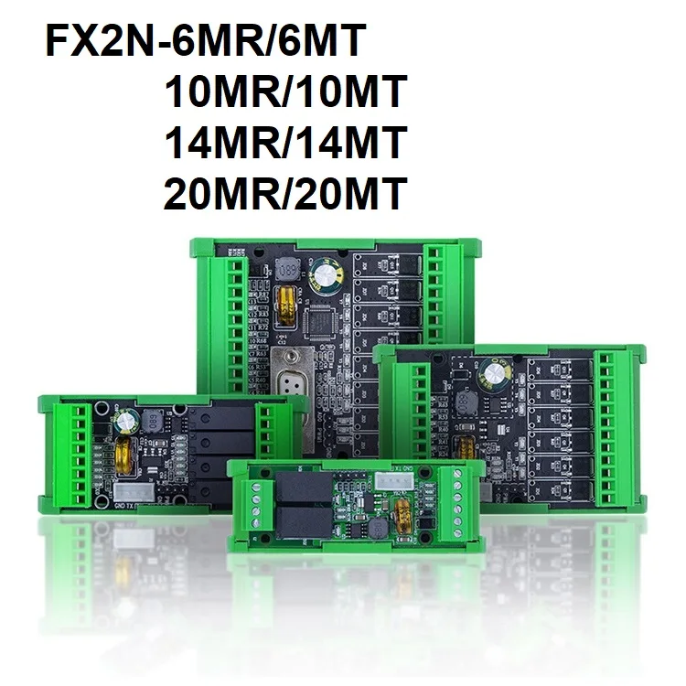 FX2N-6MR/10MR/14MR/20MR 6MT/10MT/14MT/20MT PLC Board With Shell High-speed Count Analog 2AD 0-10V DC24V Relay Transistor Output