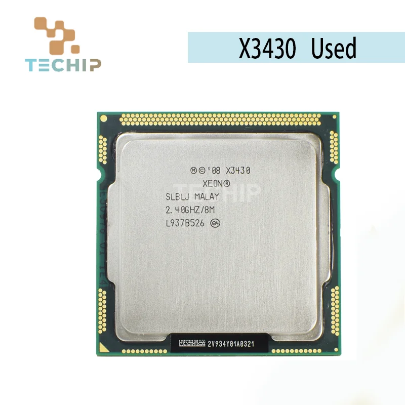 100% Original Xeon X3430 2.4 GHz Quad-Core Quad-Thread 95W LGA 1156