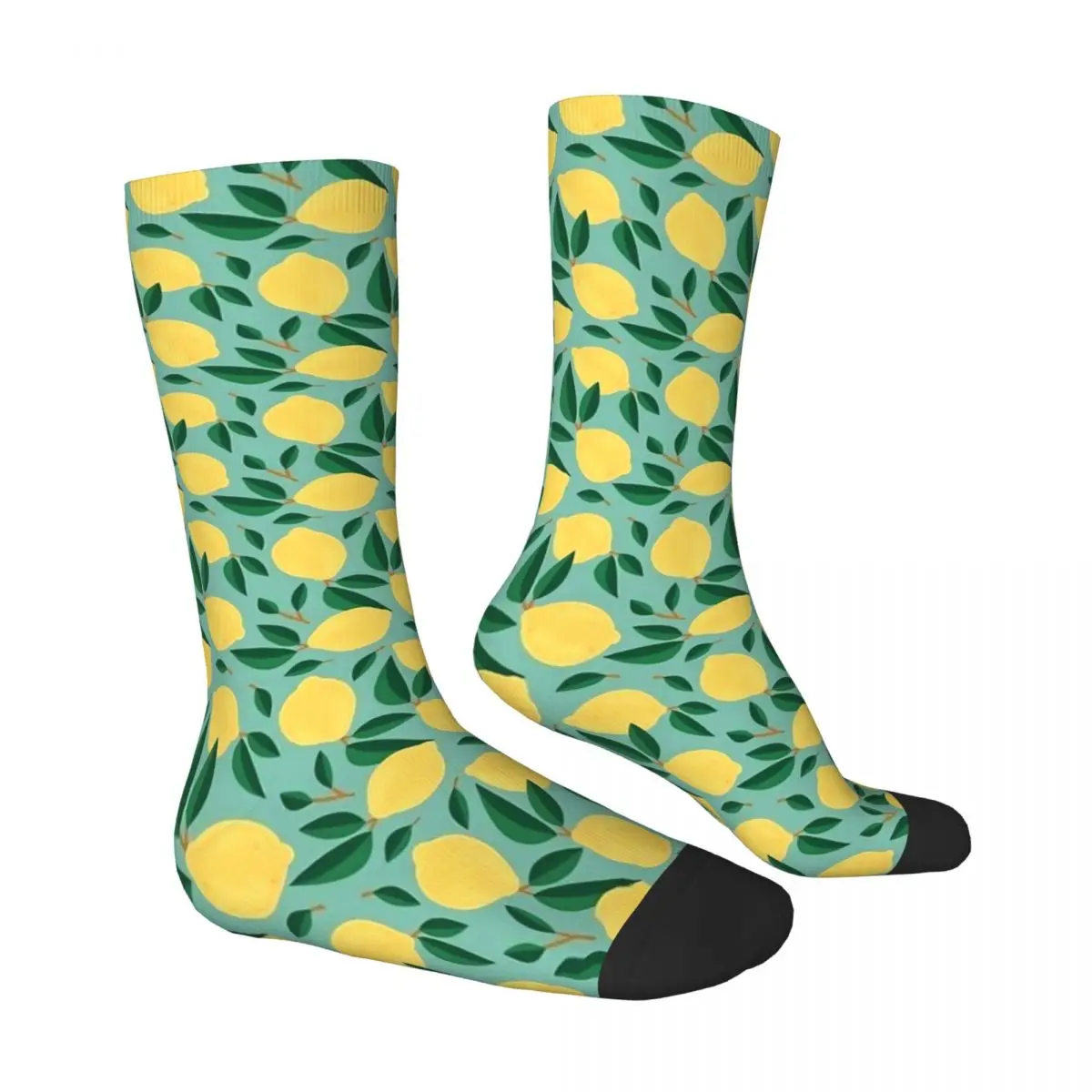 Fruit Print Stockings Women Men Marley lemon Socks Quality Retro Socks Winter Outdoor Sports Anti Skid Graphic Socks Gift Idea