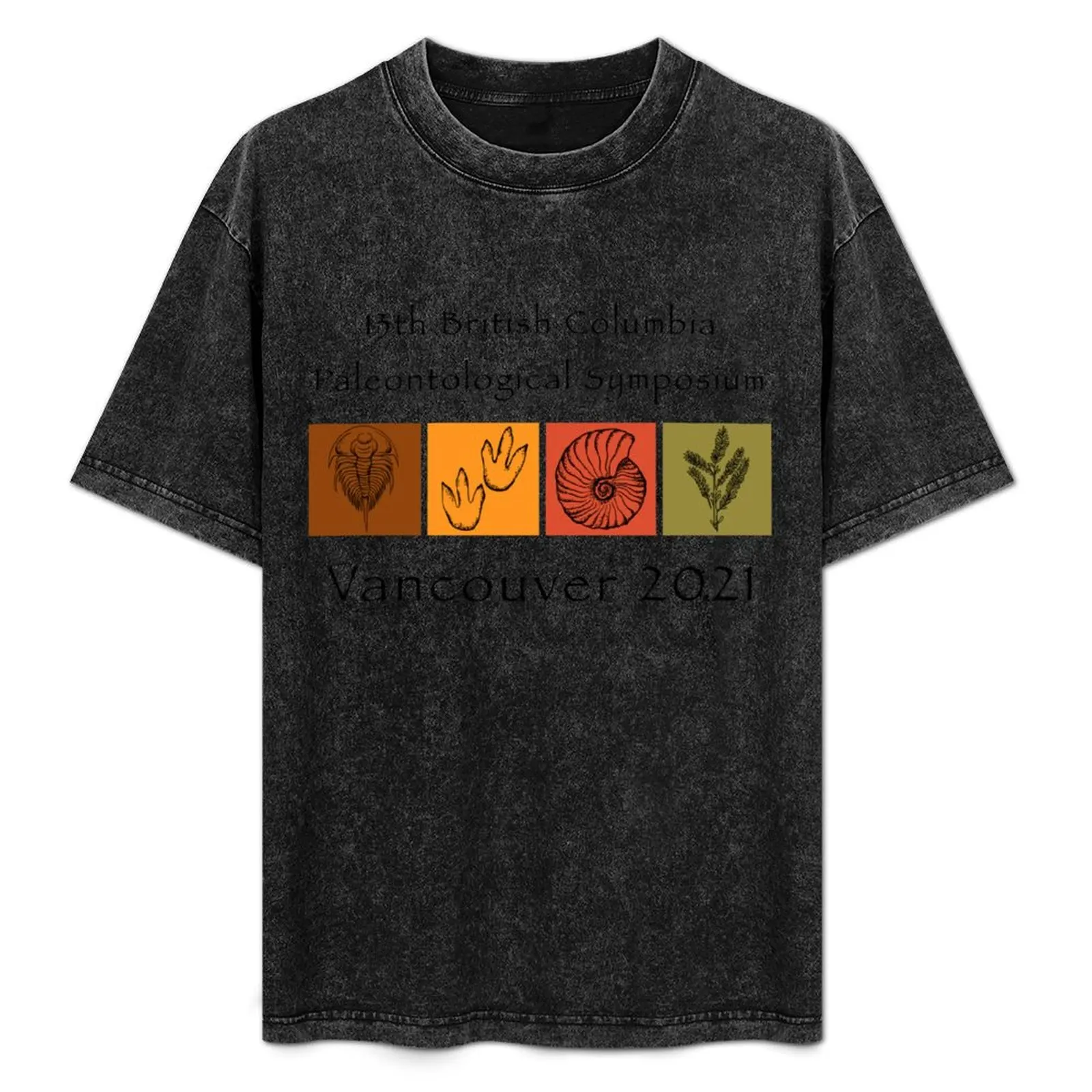 

BC Paleontological Symposium 2021: Black Text T-Shirt cute tops sweat topping funny t shirts for men