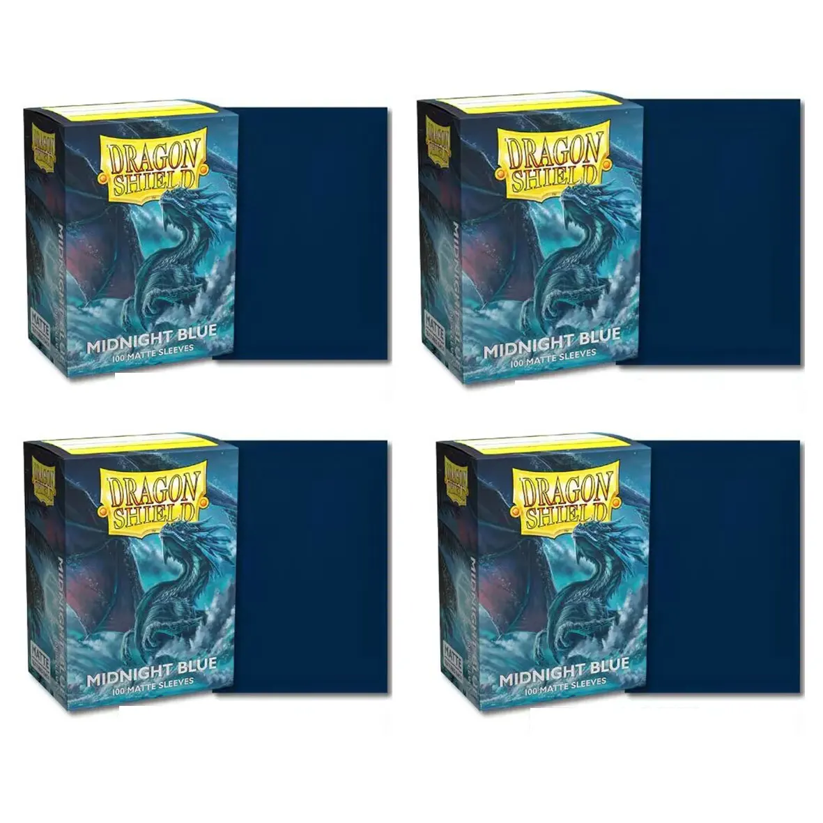 5 Packs Dragon Shield Matte Midnight Standard Size Card Sleeves Cards Cover MGT Cards Protector for PKM/Star Reals Board Games