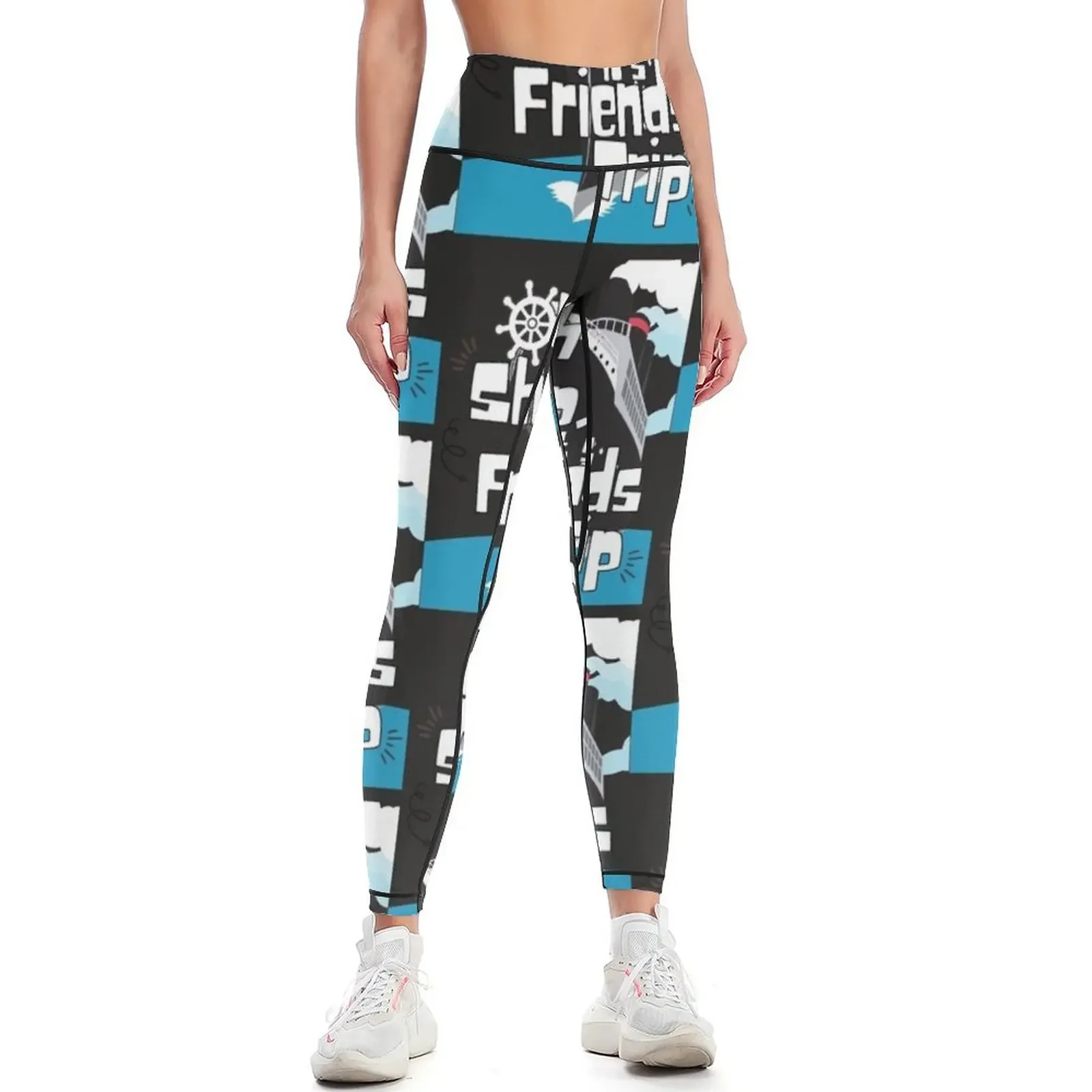 

Oh Ship it_s Friends Trip - Cruise Ship Quotes Leggings sports for push up for girls trousers Womens Leggings