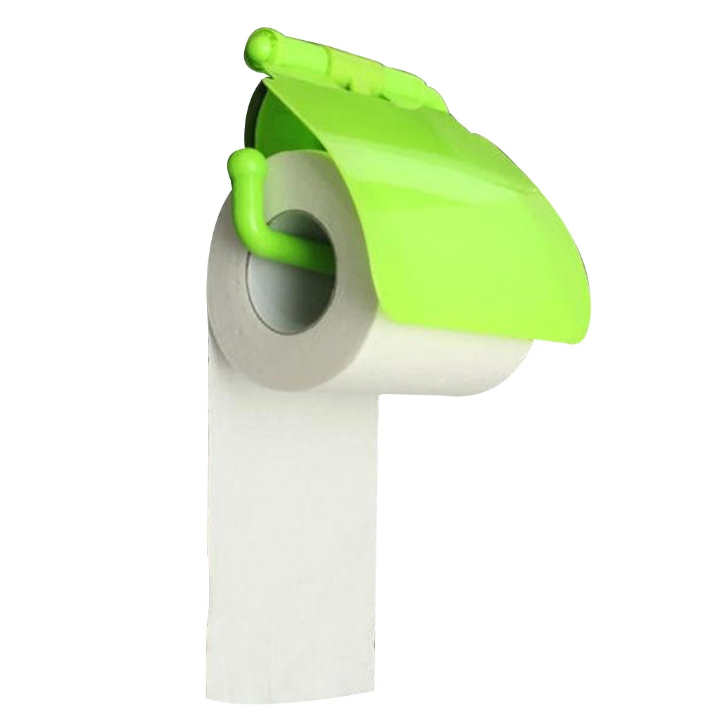 

Suction Cup Tissue Box Holder Waterproof Dustproof Bathroom U Shape Design Tile Metal Glass Easy Install