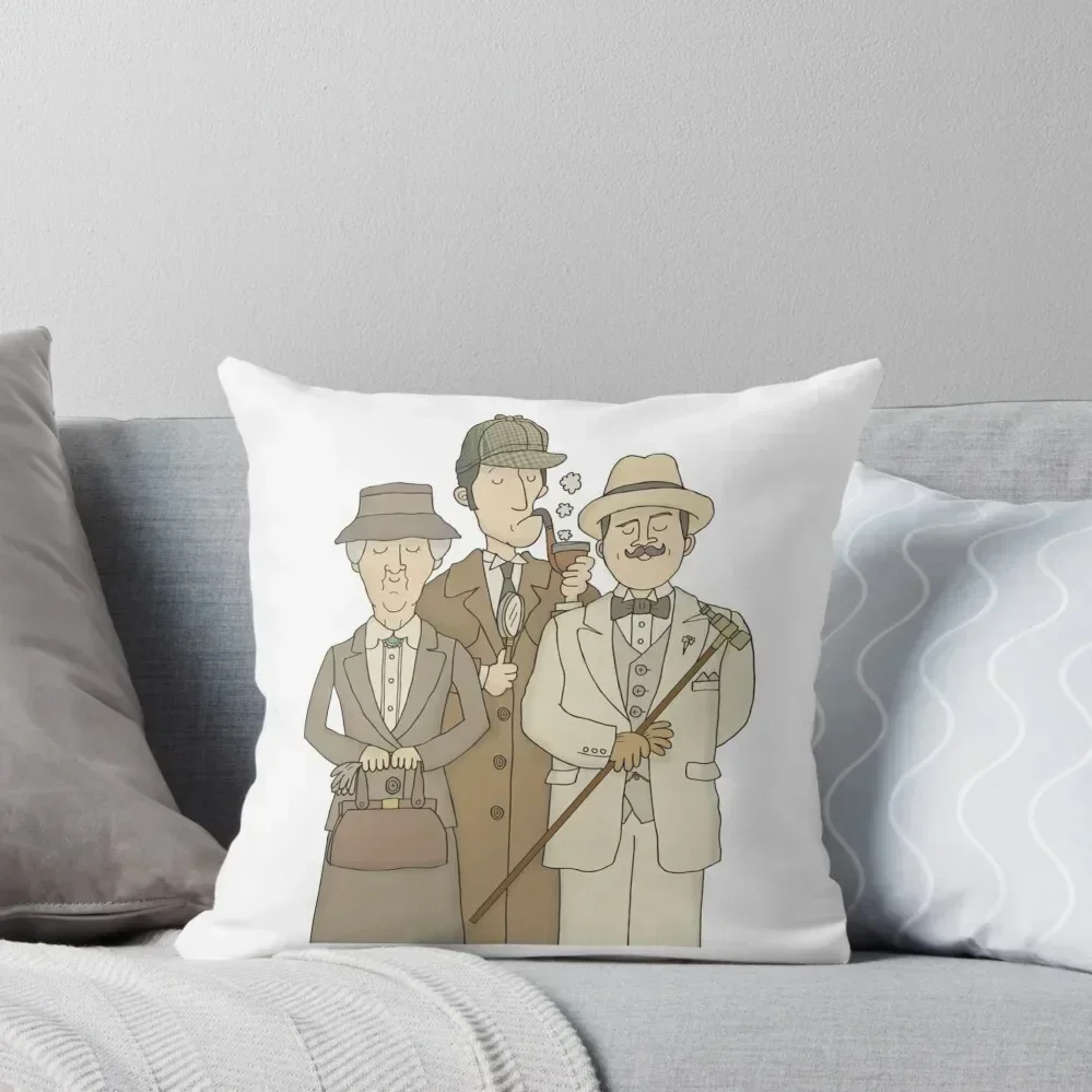 

Detectives Throw Pillow christmas supplies Bed pillowcases Pillowcases Bed Cushions Covers For Sofas pillow