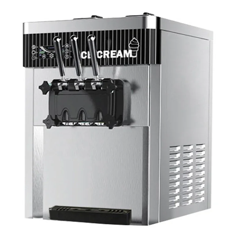 Máquina de helado comercial DG7220-A máquina de cono de sundae de escritorio pequeña comercial máquina de helado suave de 2300W