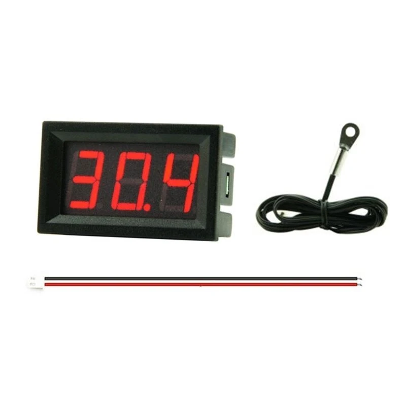 

Y1AD высокая точность термометр -50 ℃ -120 ℃ Цифровой термометр Одиночный дисплей 4-30 В с металлическим зондом 100 см для в