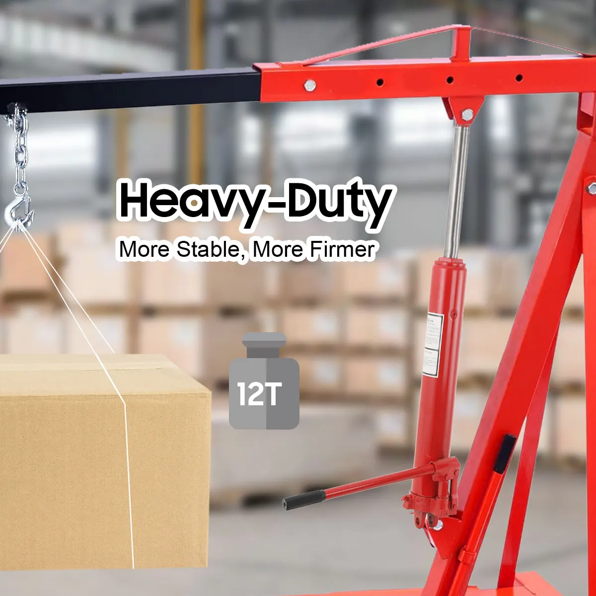 Podnośnik hydrauliczny 12T do silnika, narzędzie do podnoszenia, podnośnik hydrauliczny 12 ton, narzędzie do naprawy, długa tłoczysko, ręczny zamiennik