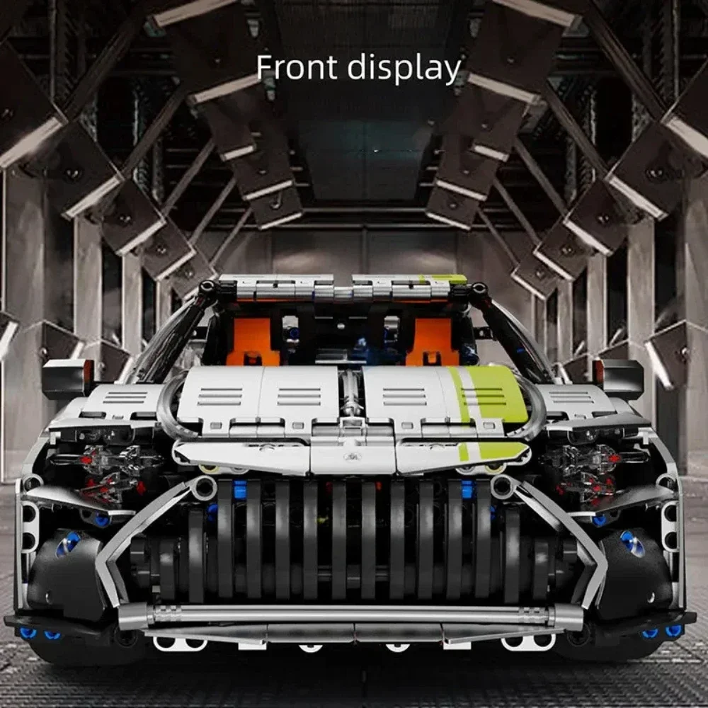 

Furious Racing Sport Car Building Blocks Silver Gray Technical 2316PCS Model Bricks Desktop Decor Toys Christmas Gifts For Boys