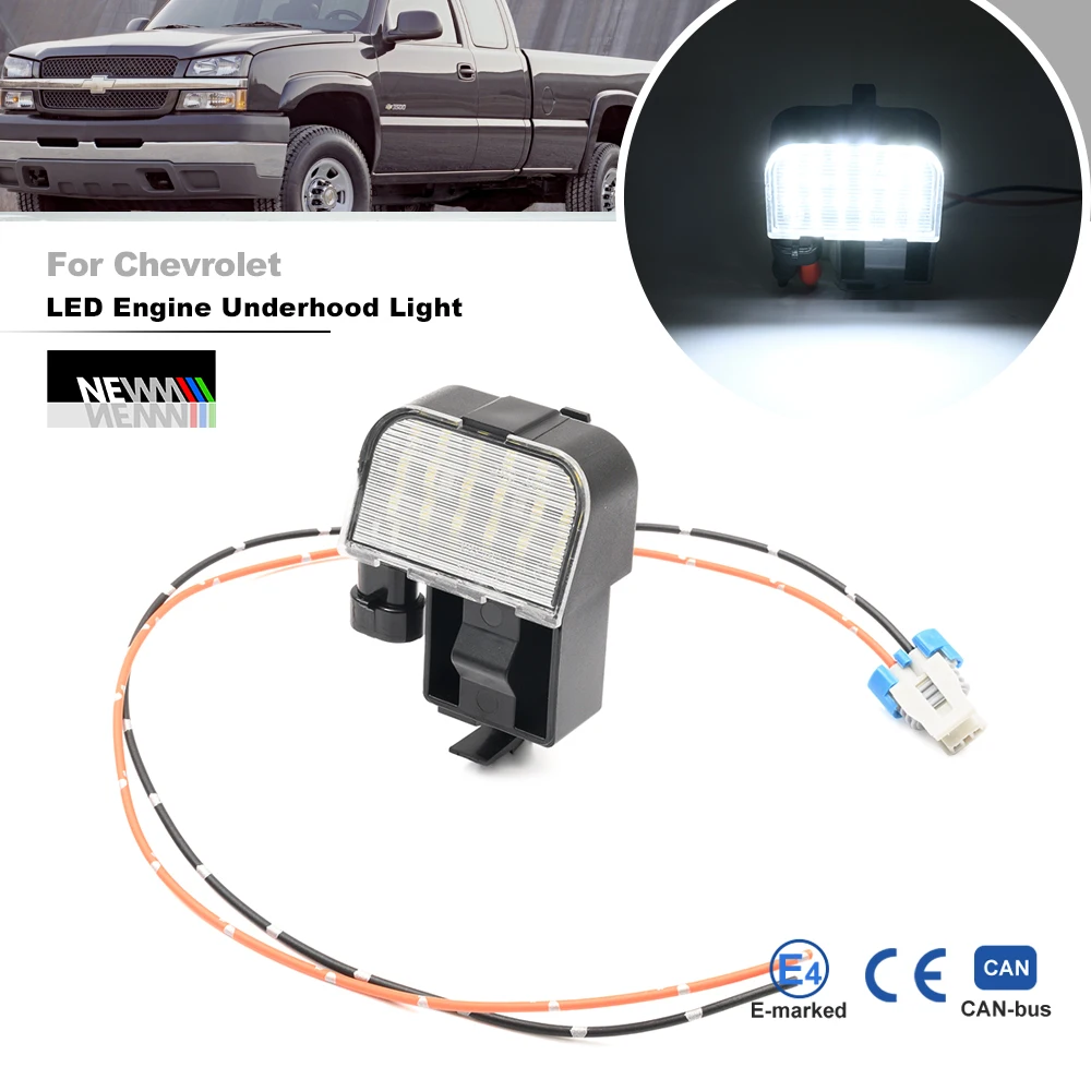 Replace OEM 12450086 5722759 LED Engine Underhood Light For Chevrolet Silverado GMC Sierra 1500 2500 3500 2003 2004 2005 2006