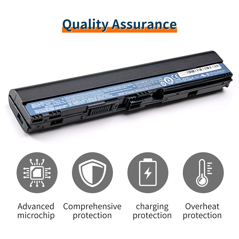 บีวีบีเอช AL12B32 แบตเตอรี่แล็ปท็อปสำหรับเอเซอร์ Aspire One 725/756/V5-171/B113 Chromebook TMP116M TravelMate B113-M V5-123