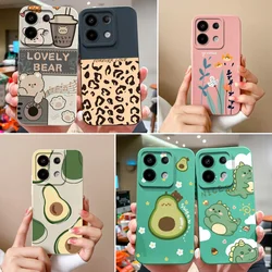 Case For Xiaomi Poco X6 Pro Anime Soft Liquid Silicone Full Protection Shockproof Phone Cover For PocoX6 X6Pro Protector Coque