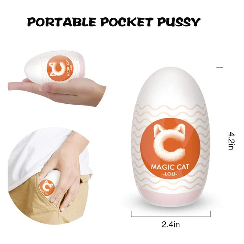 Pussy Vagina Male Masturbation Eggs Airplane Cup Realistic Vagina Magic Cat Pussy Sex Toys Enlarge Exerciser Adult Masturbator