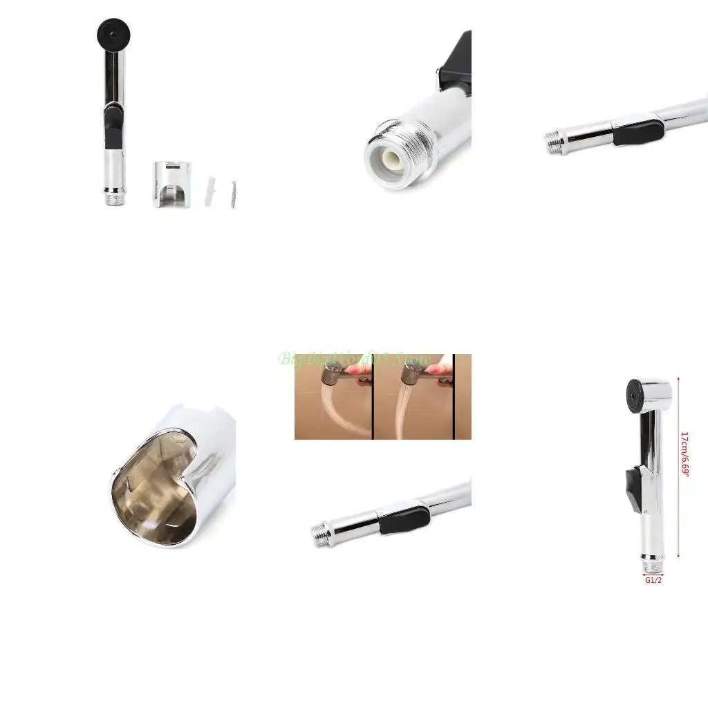 

24TE Toilet Handheld Bidet Sprayer Shattaf Cloth Diaper Sprayer ABS Polished Chrome S