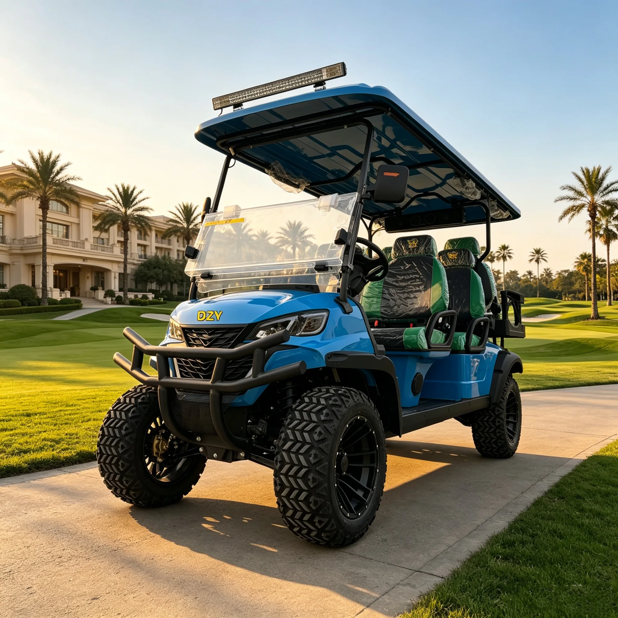 Wholesale 48v Mini Electric Golf Cart 2 + 2 Seat Car Electric Vehicle Customizable Electric Cart Brand Name  golf cart 6 seater