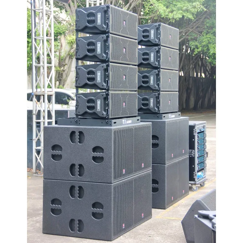 Dual 10 Inch Professional Line Array Speaker High Quality Audio Equipment for Indoor Outdoor Stage Live Systems