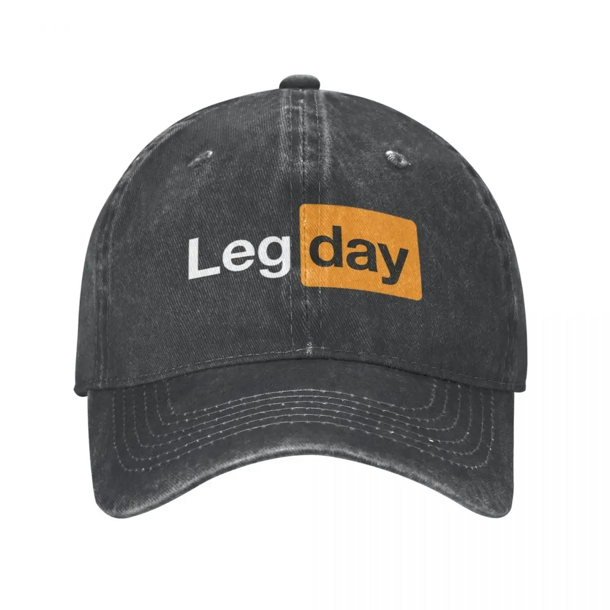 Leg Day Gym Baseball Cap Merch Vintage Distressed Washed Bodybuilding Fitness Dad Hat for Men Women Outdoor Summer Adjustable