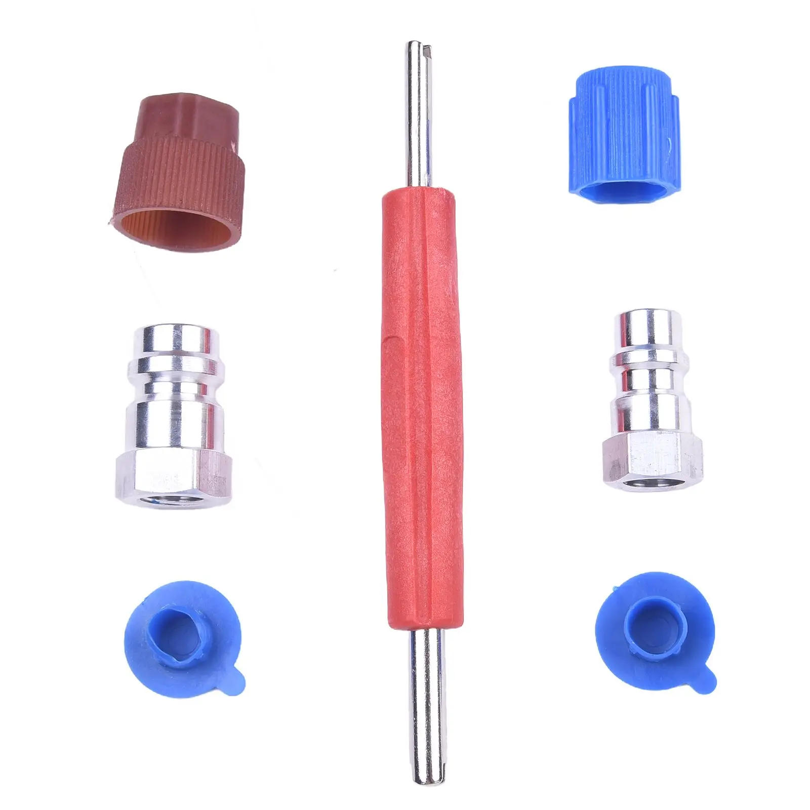 Converter Adapter Cap Valve Kit Adapter Retrofit Cap Valve Kit Retrofit Couplers Valve Core Remover Package Content