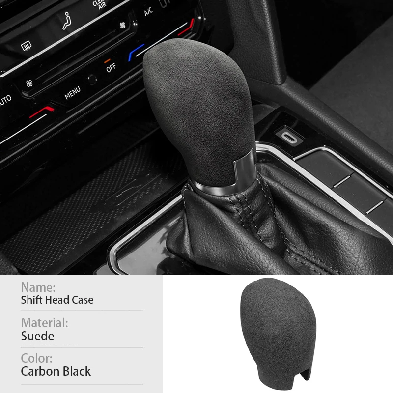 For Volkswagen Magotan CC 2017-2024 Suede Central Control Panel Cover Non-Slip Gear Shift Knob Cover Decoration Accessories