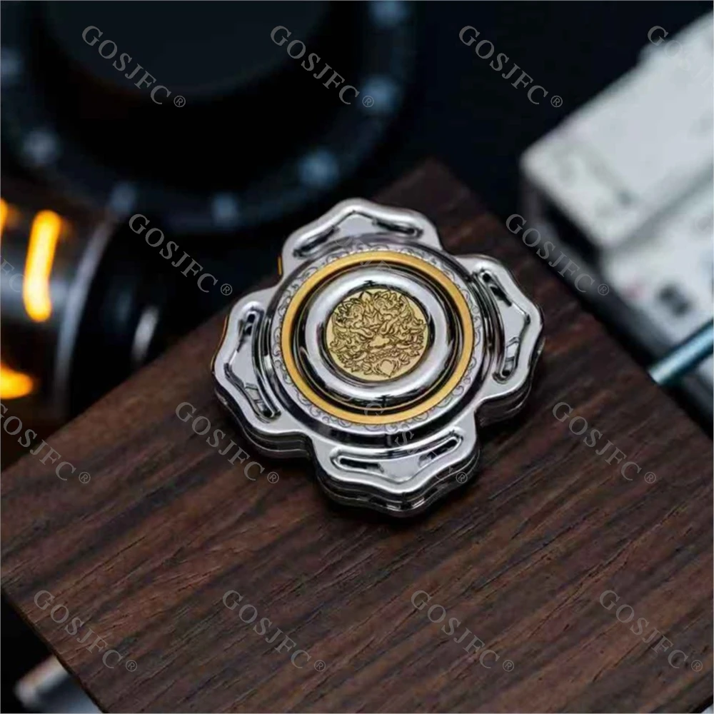 Yolo Studio métal Fidget Spinner EDC acier inoxydable limité Anti-Stress pour adultes Amor Spinner