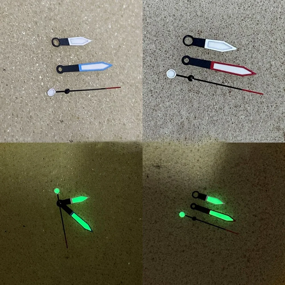 Green Luminous Watch Hands Pointer Accessories for NH35/NH36 Movement Watch Pointers Repair Replacement Accessories