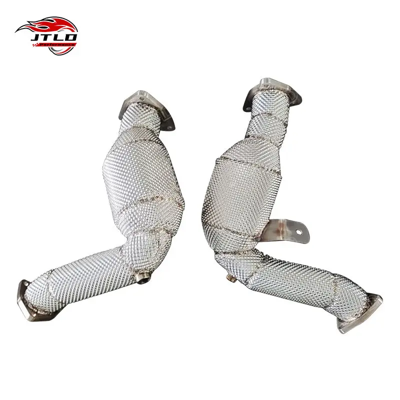 2017 Audi SQ5 3.0T B8 Performance Downpipe With Professional Front Section Heat Shield Stainless Steel