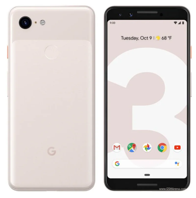 Ponsel Pintar Google Pixel 3 Layar 5.5 '' ROM 4GB 64GB/128GB Snapdragon 845 Ponsel Bekas Android Layar Penuh Tidak Terkunci