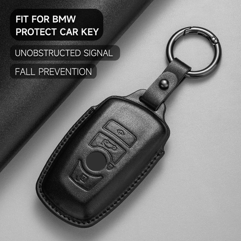 가죽 자동차 키 커버 케이스 보호 쉘 키체인, Bmw F20 F30 F31 F21 F11 X3 F25 X4 I3 M3 M4 1 3 4 5 시리즈 320i 530i 550