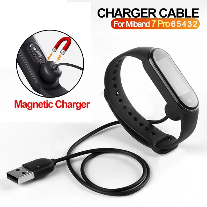 Fio carregador para xiaomi mi band 2 3 4 cabo de carregamento para miband 7 pro 6 5 miband 5 miband 6 banda 7 adaptador carregador usb portátil