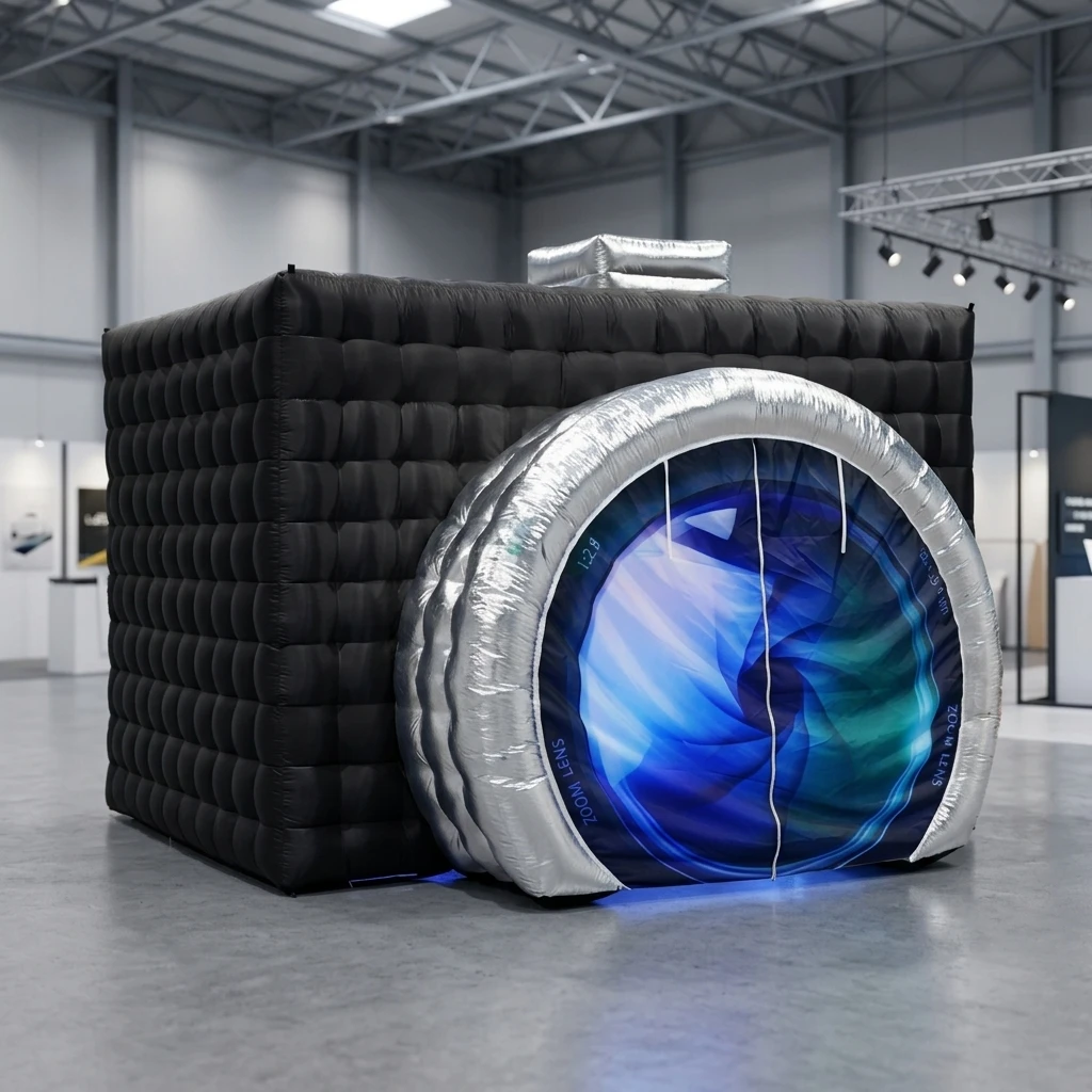 Hot Sale Inflatable Tent  Photo Booth Costumes with Camera Durable &Windproof Oxford Cloth Easy Setup for Indoor Outdoor Events