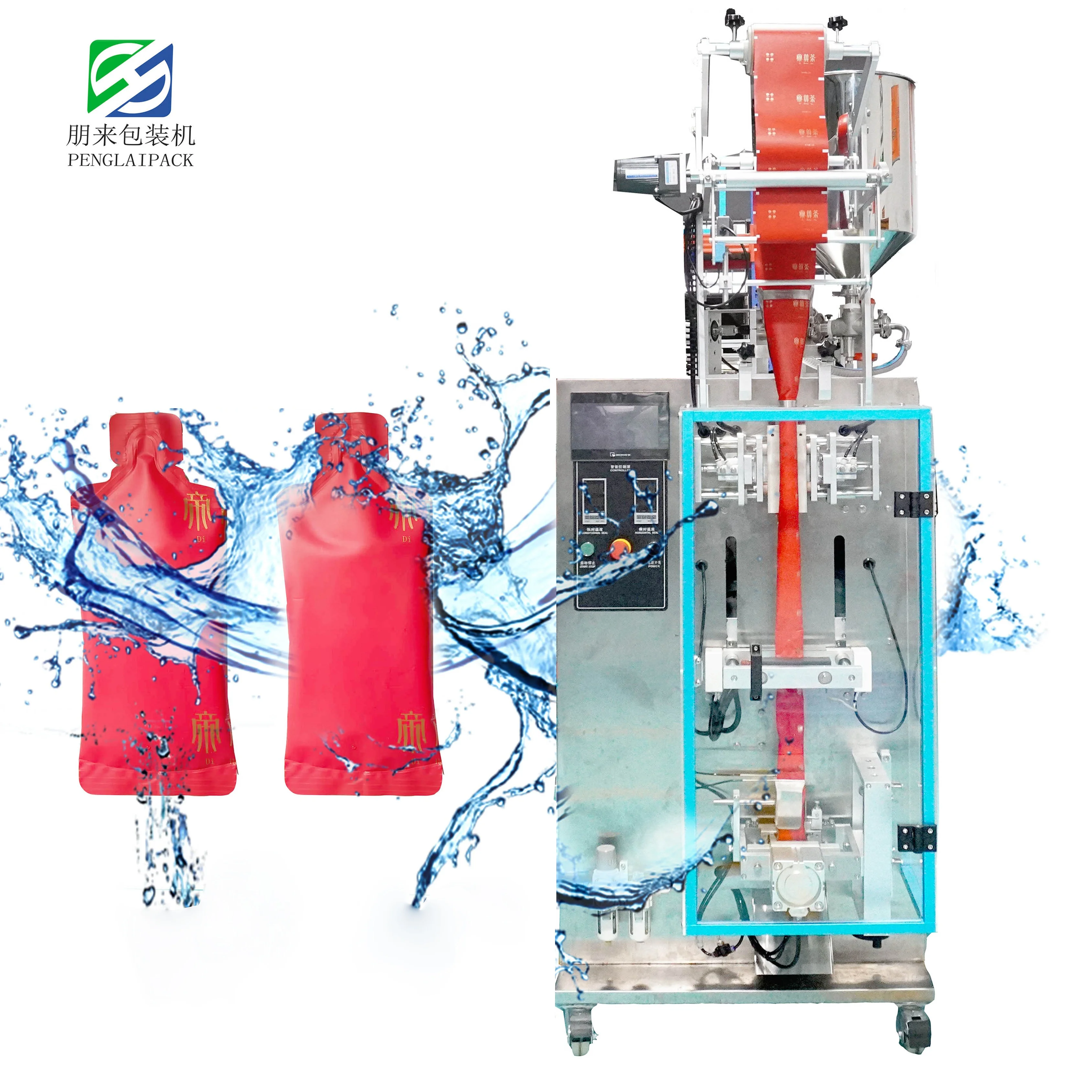 High productivity safety automatic hot sale tomato paste sachet sauce water ketchup milk cream liquid filling packaging machine