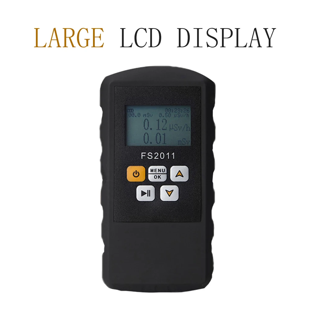 

Radioactive Detector Geiger Radiation Counter Nuclear Beta Gamma X-ray with Alarm Marble Tester Tool LCD Display