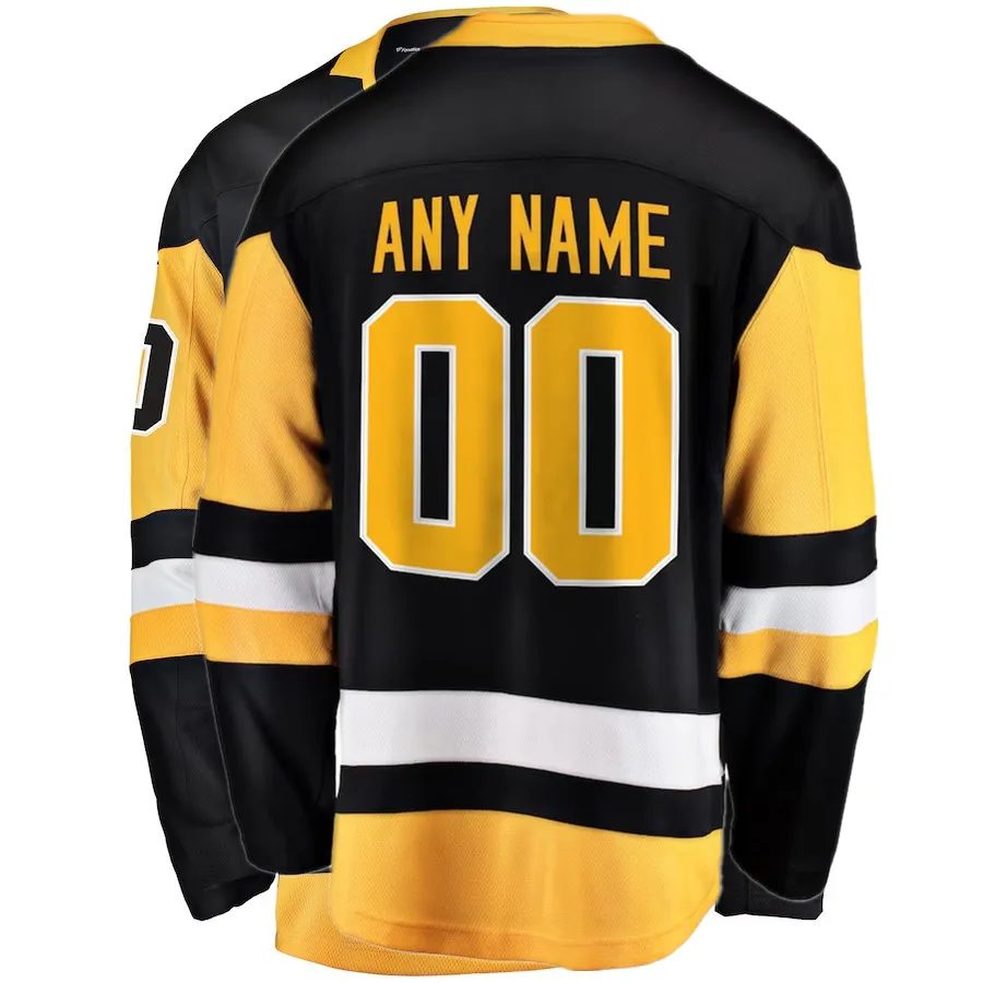 Maillot de hockey sur glace Pittsburgh pour hommes et femmes, avec littérature personnalisée, #87 CROSBY #59 GUENTZEL #17 RUST S, 2025