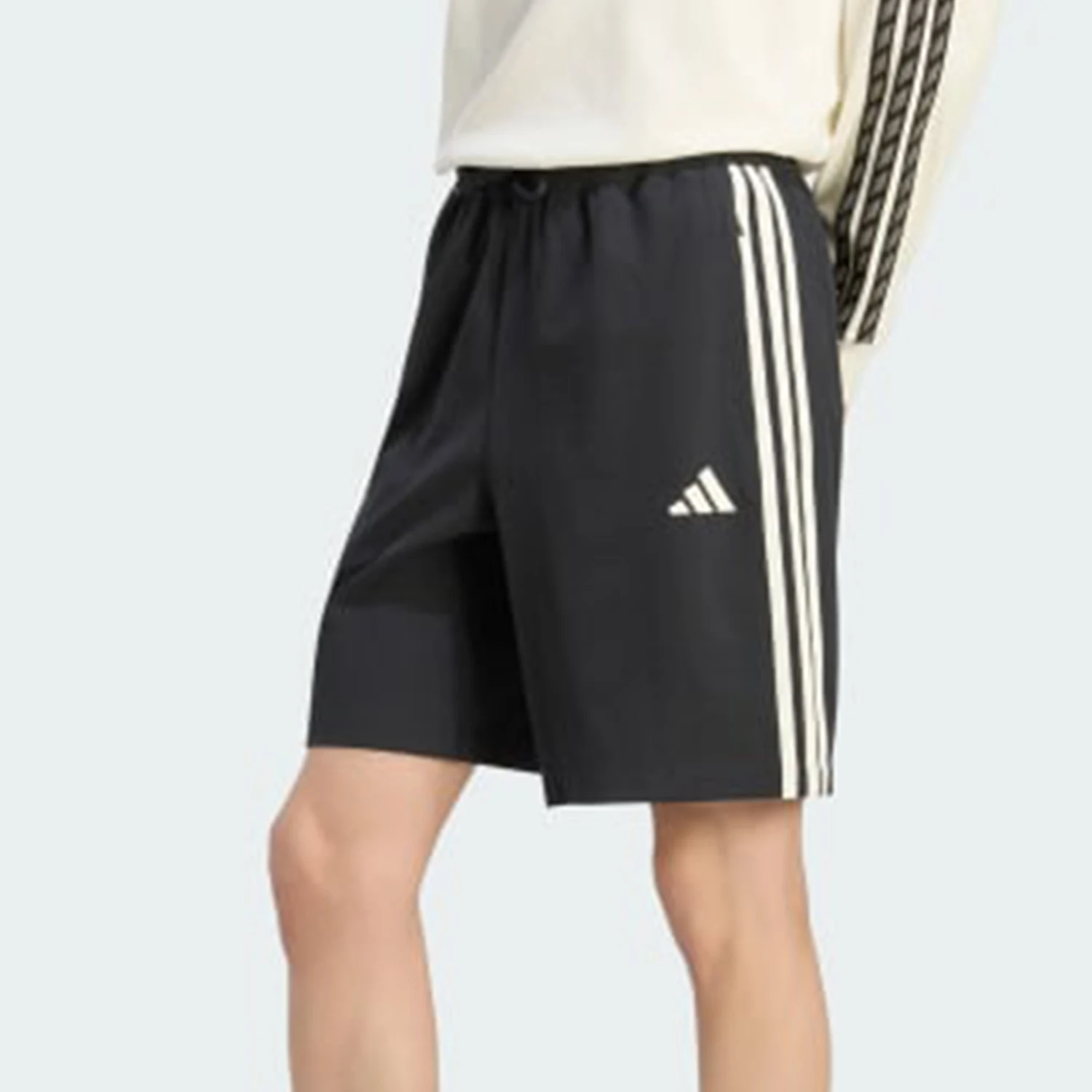 Adidas genuine men's striped woven drawstring casual sports shorts KX0496