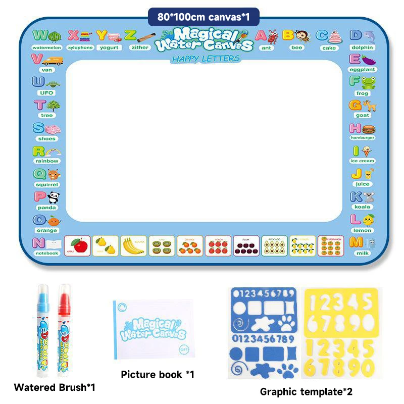 Kids Magic Water Drawing Mat Color Graffiti Toys Reusable Cleanse Watercolor Painting Board Early Educational Children Toys Gift
