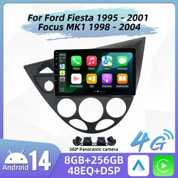 Carplay Auto for Ford Fiesta 1995 - 2001 Focus MK1 1998 - 2004 Car Multimedia Car Radio GPS Navigation Android Stereo 2 Din 4G