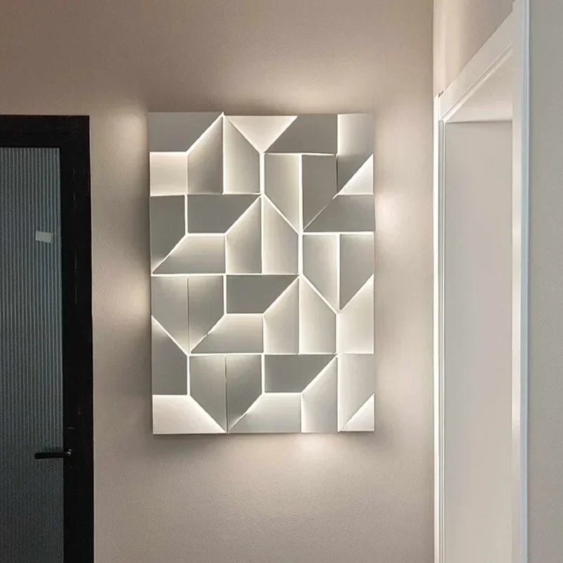 Italienische Designer 3D Modell LED Wandleuchte Korridor Wohnzimmer Hintergrund Studie Schlafzimmer Nachttischlampe Atmosphäre Beleuchtung Dekor