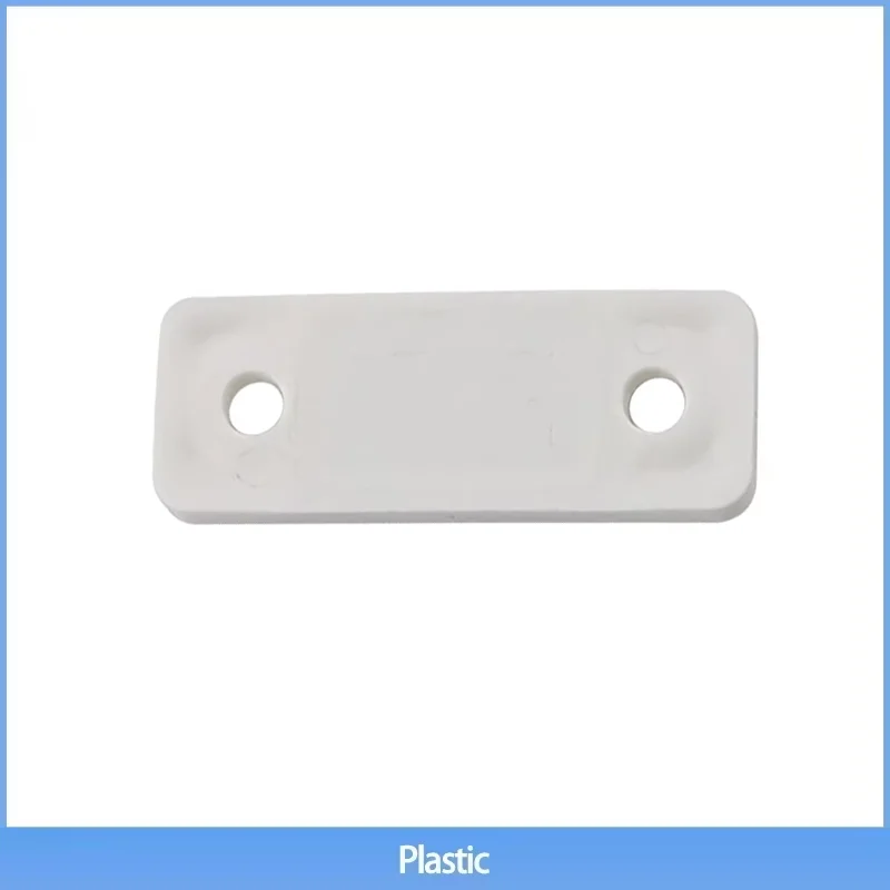 (10pcs) Strong Magnetic Lock Buckle Side Installation Attracts Ultra-Thin Magnetic White Plastic Suitable For Industrial Doors