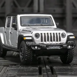 1:64 Jeeps Wrangler Gladiator Pickup Alloy Car Model Diecasts Metal Car Body and Chassis Simulation With Retail Box Collection