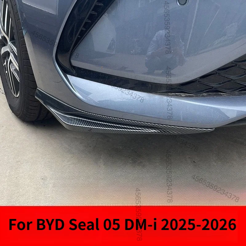 Decorative anti-collision strips, front lip, front shovel, front bumper corner guards and For BYD Seal 05 DM-i 2025-2026