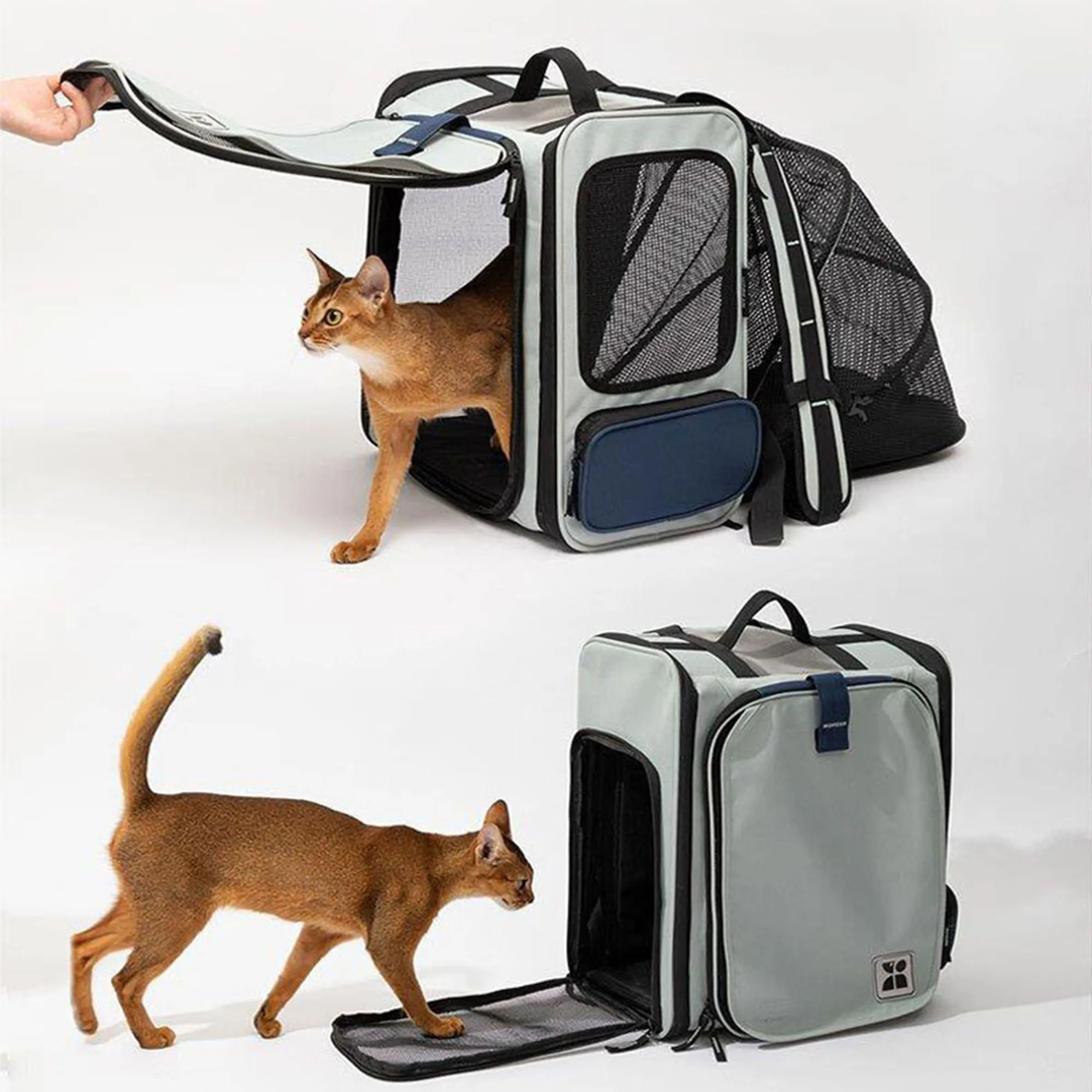

Cat Backpack Carrier Expandable Pet Carrier Backpack for Small Dogs Medium Cats Dog Backpack Carrier Foldable Backpack Carrier