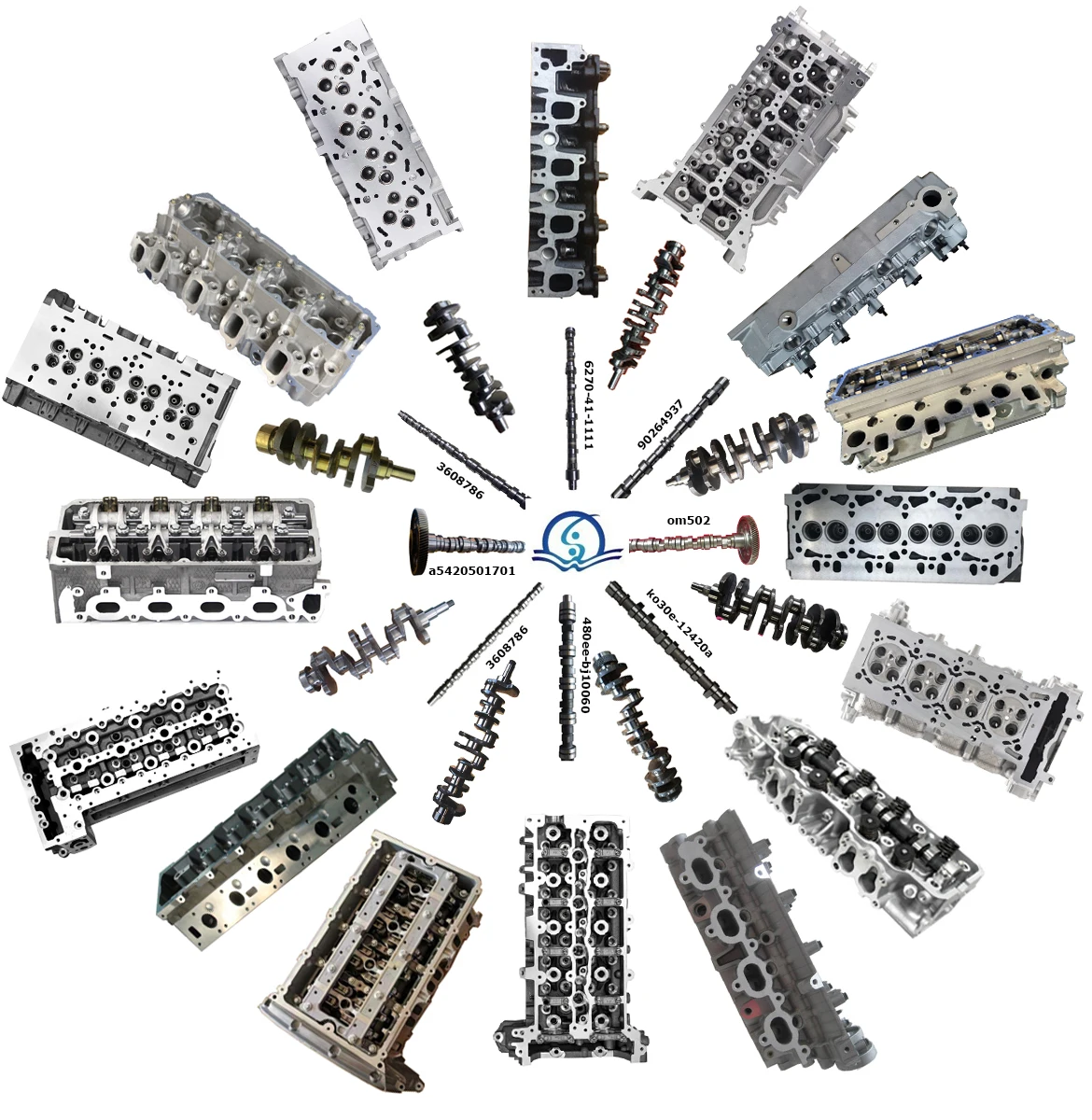 

Precision High Quality COMPLETED Cylinder Head For Ch-rysler 440 Two Pcs For One Engine