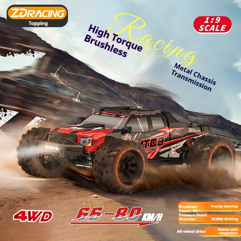 

Радиоуправляемая машина ZD Racing 1/9 Scale 4WD Monster Truck Rocket MT09, бесщеточная версия, высокомощный электрический внедорожник на пульте управления, подарок