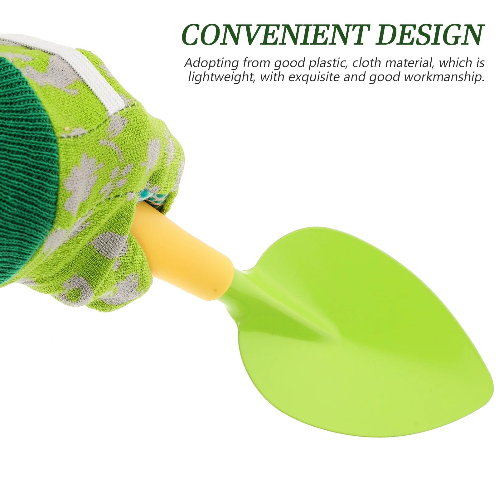 

1 set Kids Garden Tools Set Lightweight Iron Plastic Cloth Material Yard Beach Sand Digging For Children Outdoor Gardening Play